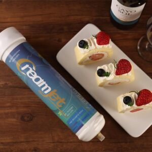 CreamJet Whipped Cream Charger 4L / 2480g – Premium Whip Cream Tank – Strawberry Flavor