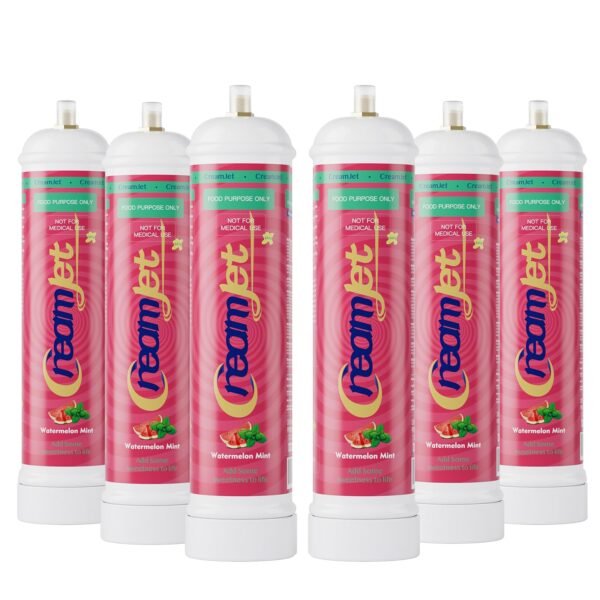 CreamJet Whipped Cream Charger 0.95L / 640g – Premium N2O Cylinder Tank – Watermelon Mint Flavor - Image 2