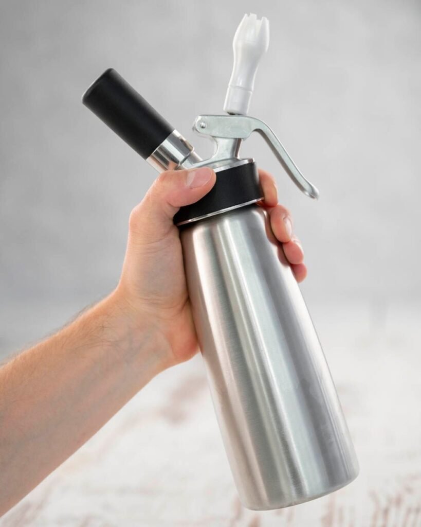 shake the whipped cream dispenser