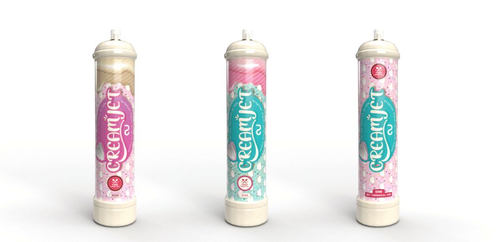 creamjet food grade nitrous oxide cylinders and tanks